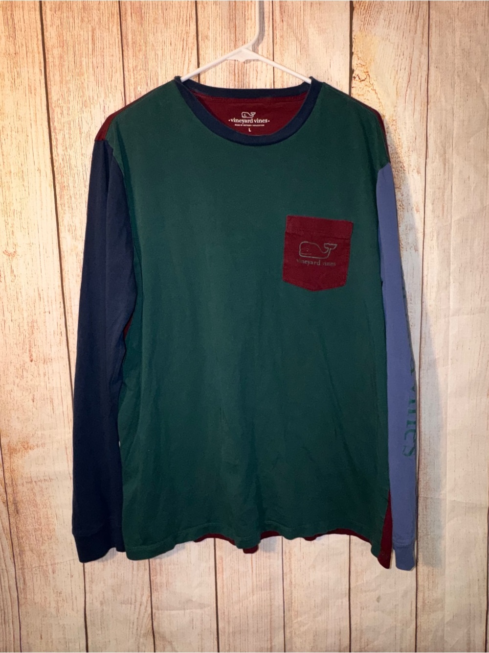 Vineyard Vines Long Sleeve T Shirt Men’s Large Multi Color- Sz L   EUC
